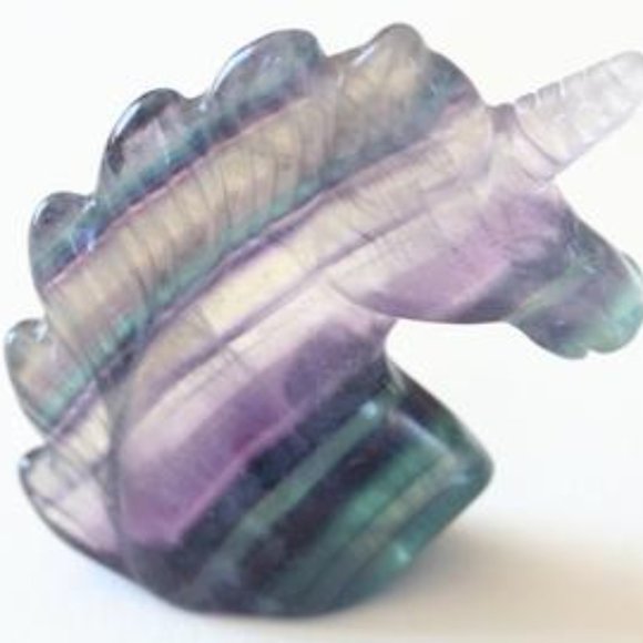 Unique Unicorn, Rainbow Fluorite, Purple Fluorite, - Picture 2 of 3